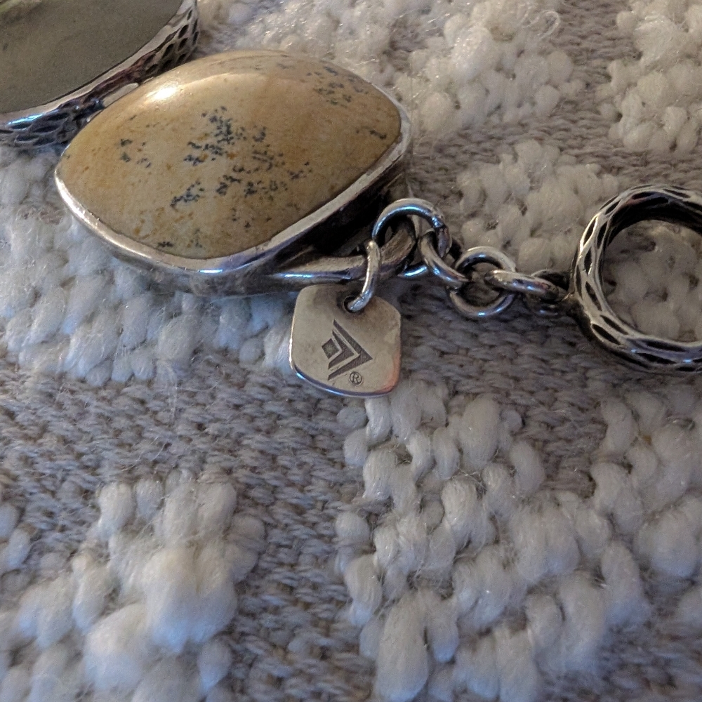 Silpada B1934 Multi-Gemstone Toggle Bracelet - image 2